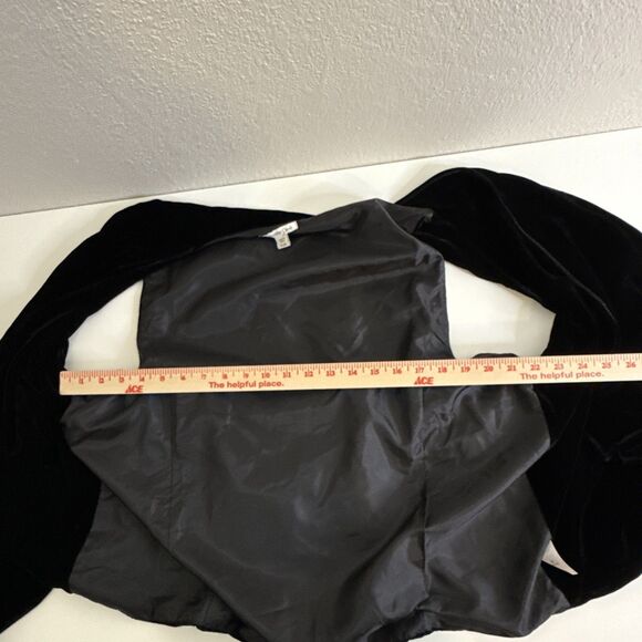 New Coldwater Creek Size XL Velvet Waterfall Open Front Vest Tie Back Sleeveless - Picture 9 of 11